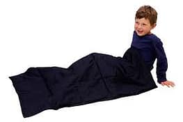 child with weighted comforter