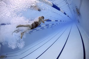 swimmer in a pool